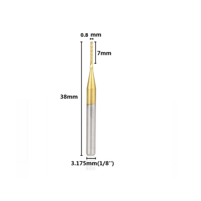 0.8mm Titanium  CNC Router Bits