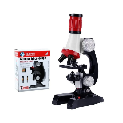 Microscope, 1200x, 400x, 100x  Children Science مجهر تعليمي